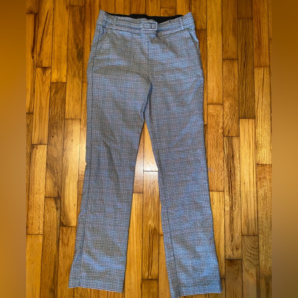 Maurice’s Plaid Grey, Pink, & White Bootcut Dress Pants